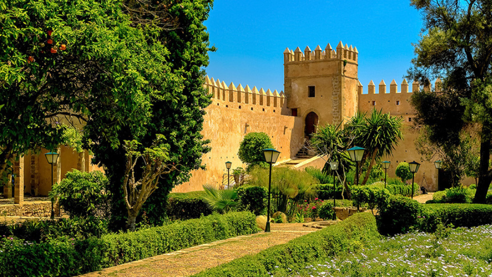 Andalusian Gardens Rabat lush greenery and fountains