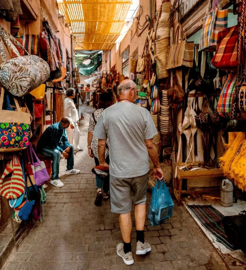 Private Morocco tours vehicle crossing the Atlas Mountains